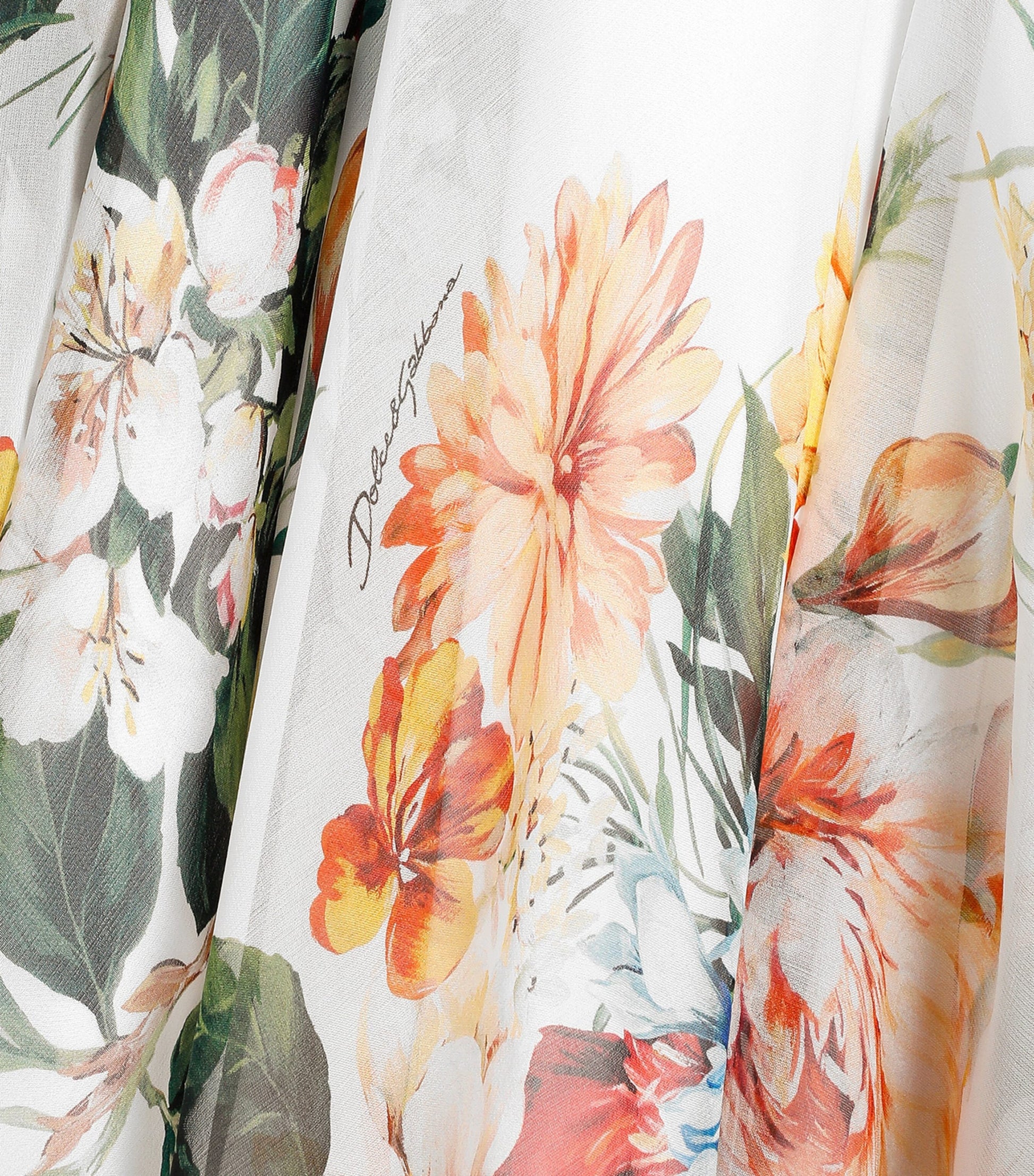 Dolce & Gabbana Kids Silk Floral Dress (8-12 Years)