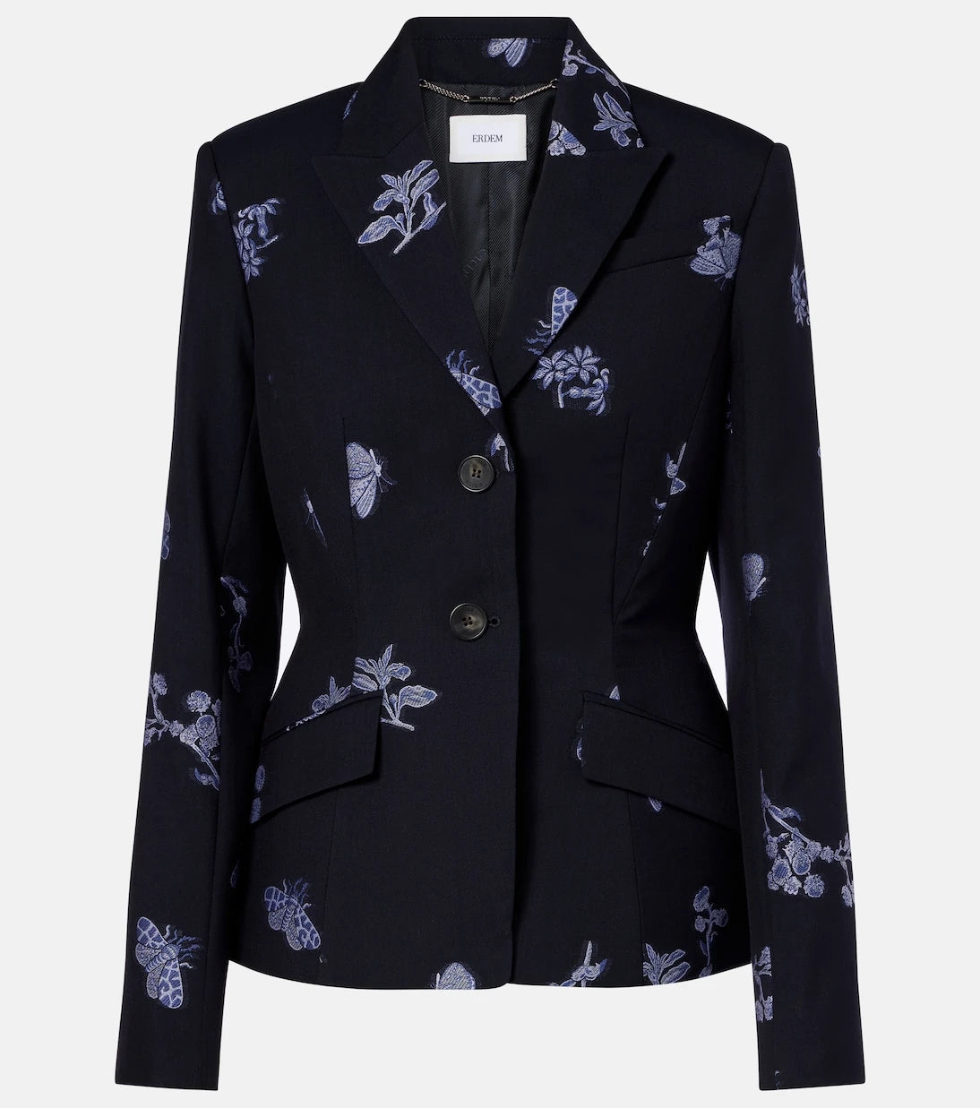 Erdem - Wool and cotton jacquard blazer