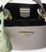 Prada White Mini Saffiano Leather Panier Top-Handle Bag