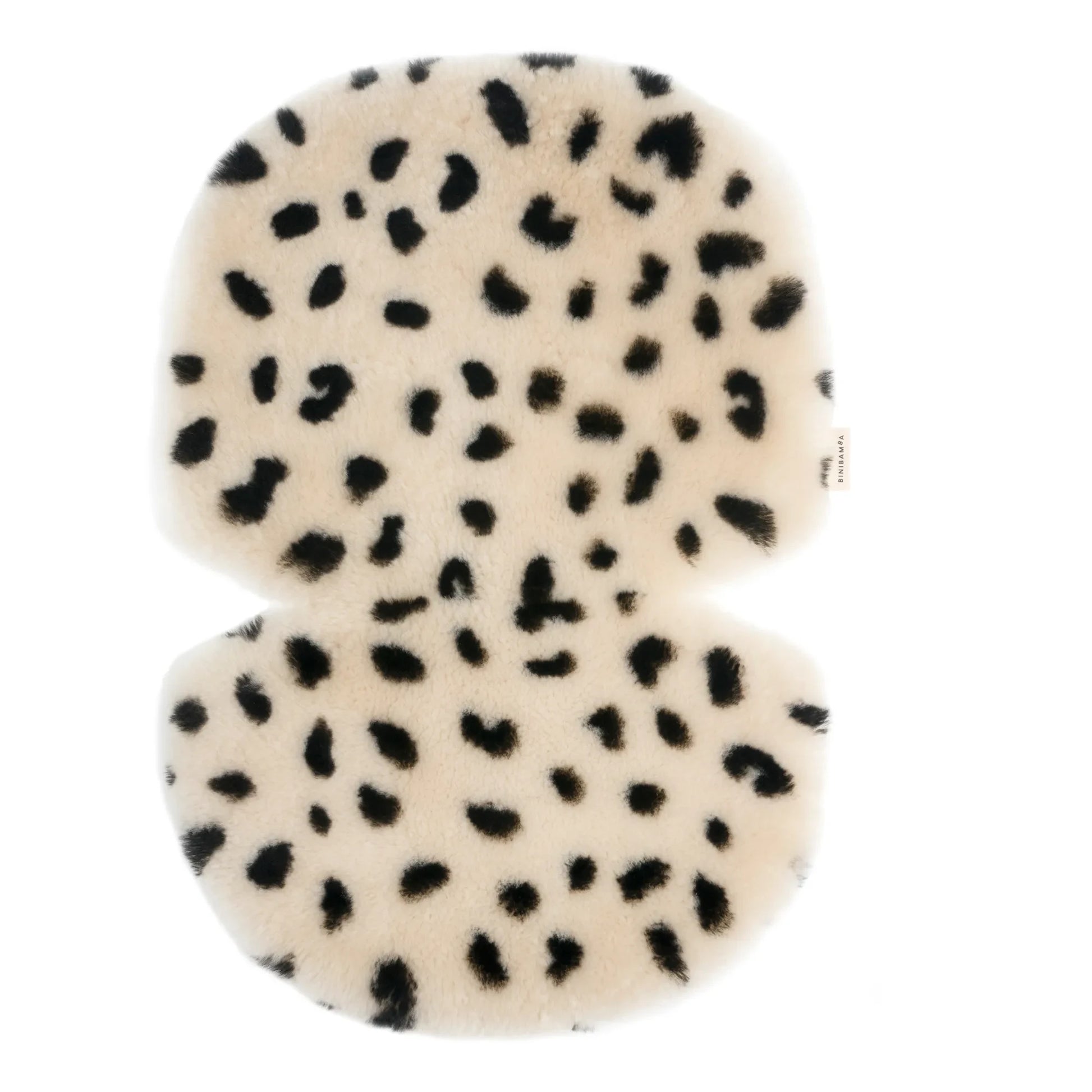 BINIBAMBA - Sheepskin Mat for Stroller or Moses Basket | Leopard