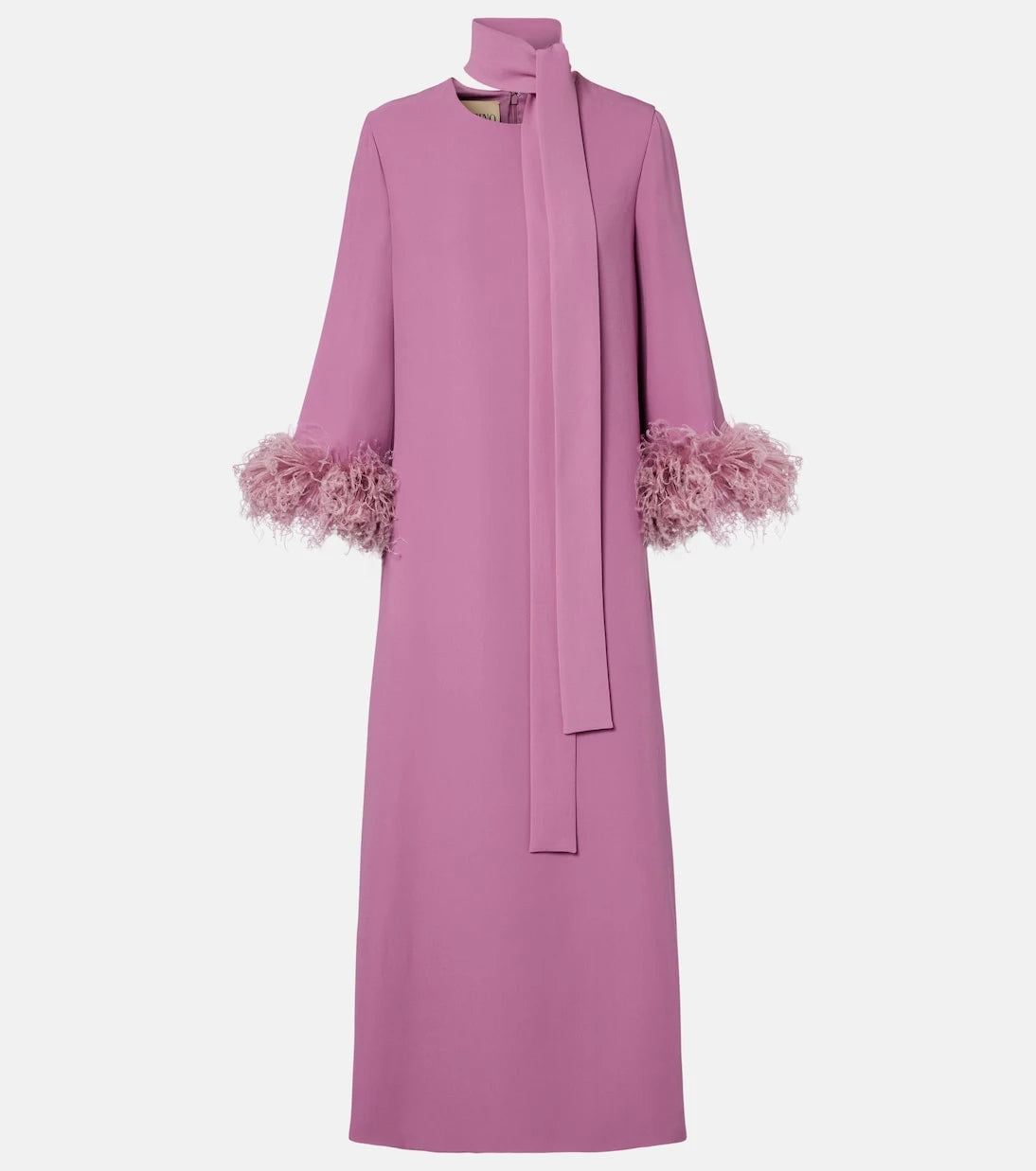 Valentino - Cady Couture feather-trimmed gown
