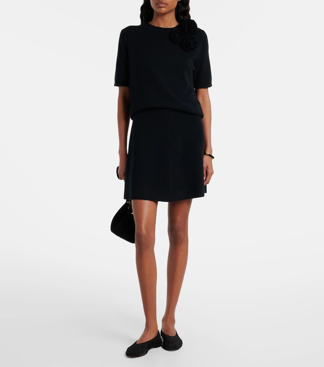 Jardin des Orangers - Wool and cashmere miniskirt