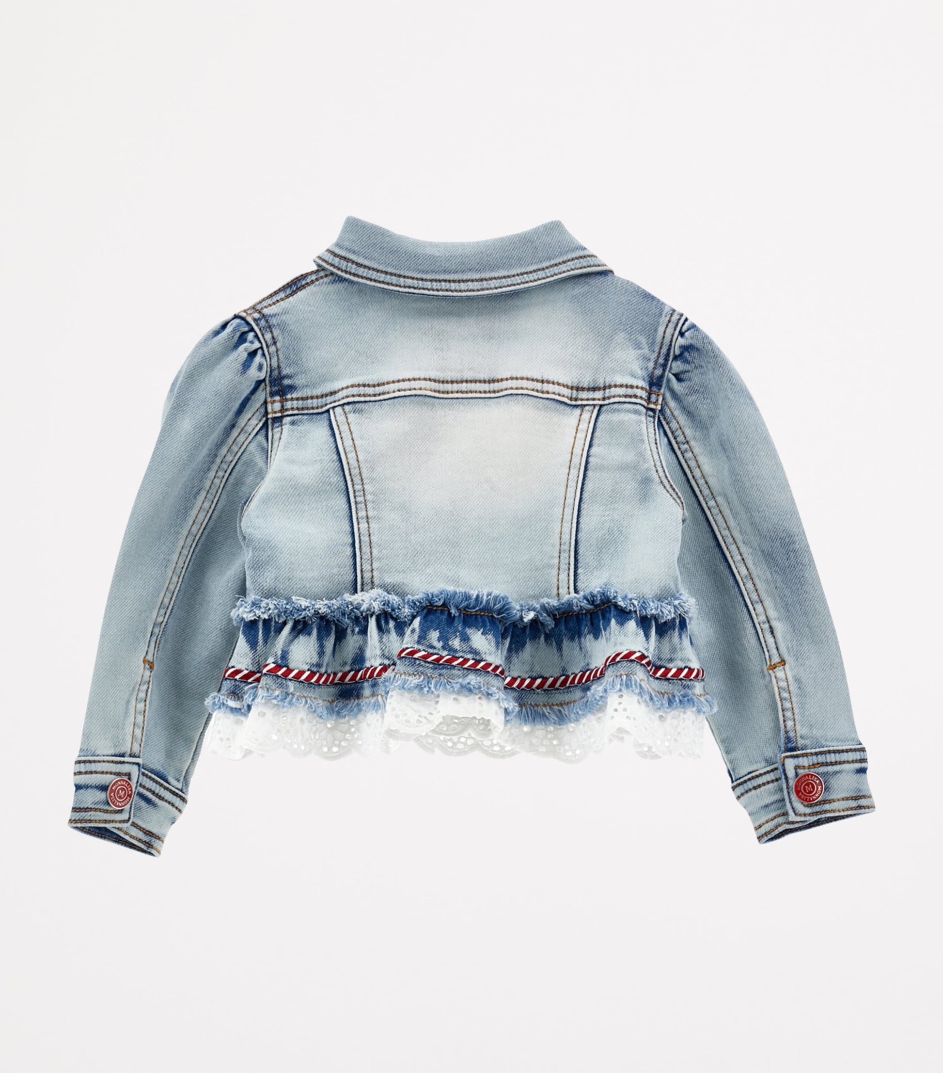 Monnalisa Embroidered Denim Jacket (3-36 Months)
