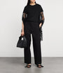 Toteme Black Organic Cotton Twisted Seam Trousers