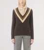 Valentino Brown Virgin Wool Sweater