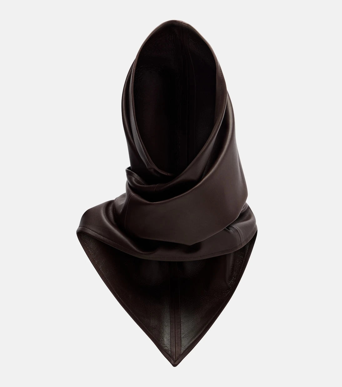 Nour Hammour - Draped leather hood