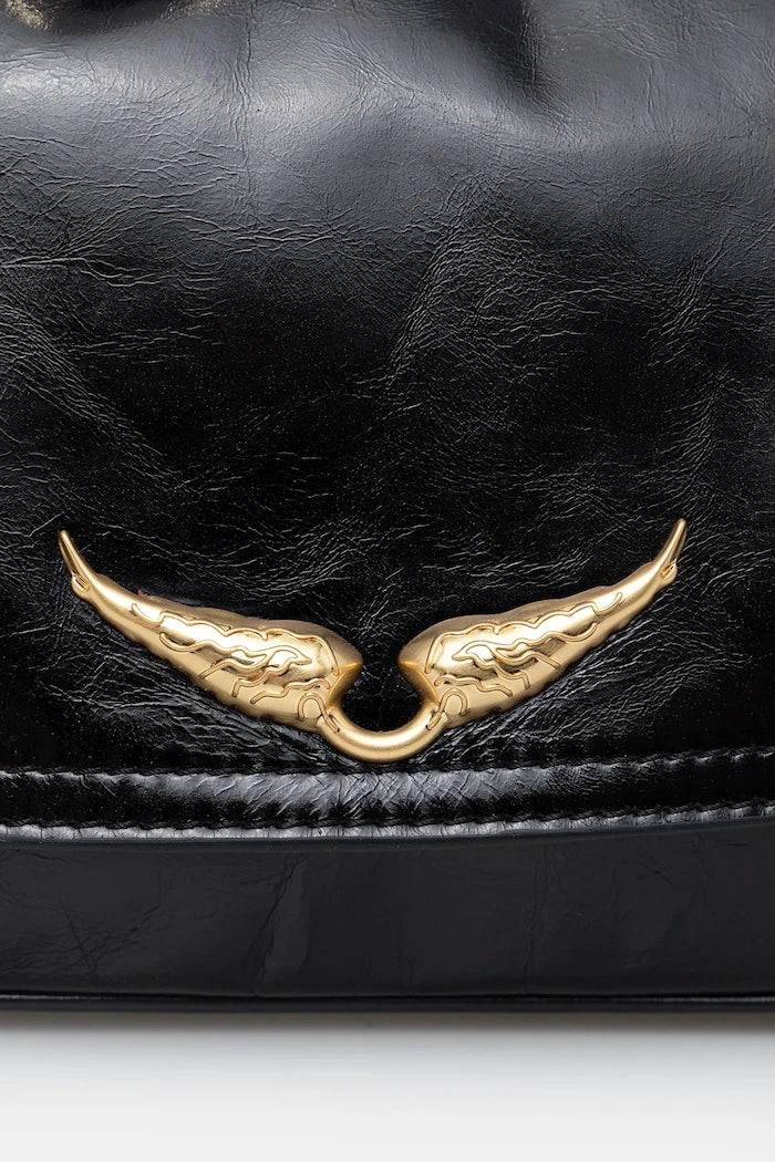 Кожена чанта ZADIG&VOLTAIRE LE ZOUZOU VINTAGE PATENT