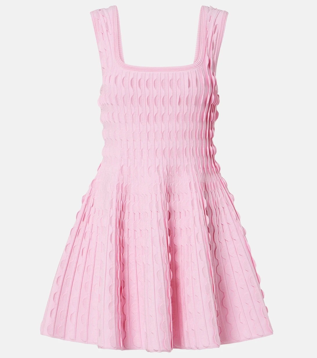 Simkhai - Vanna knitted scalloped minidress