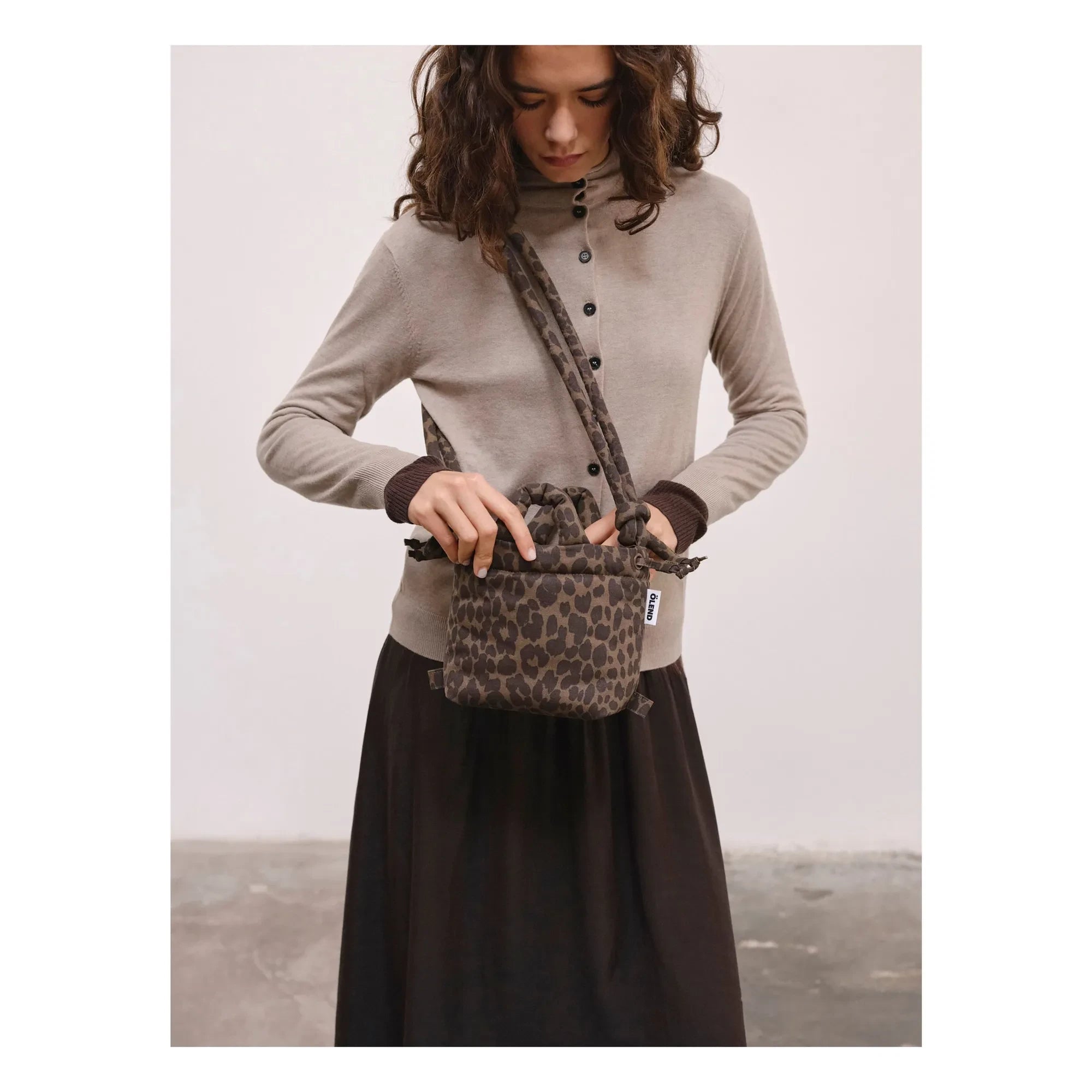 Olend - Micro Ona Soft Leopard bag | Brown