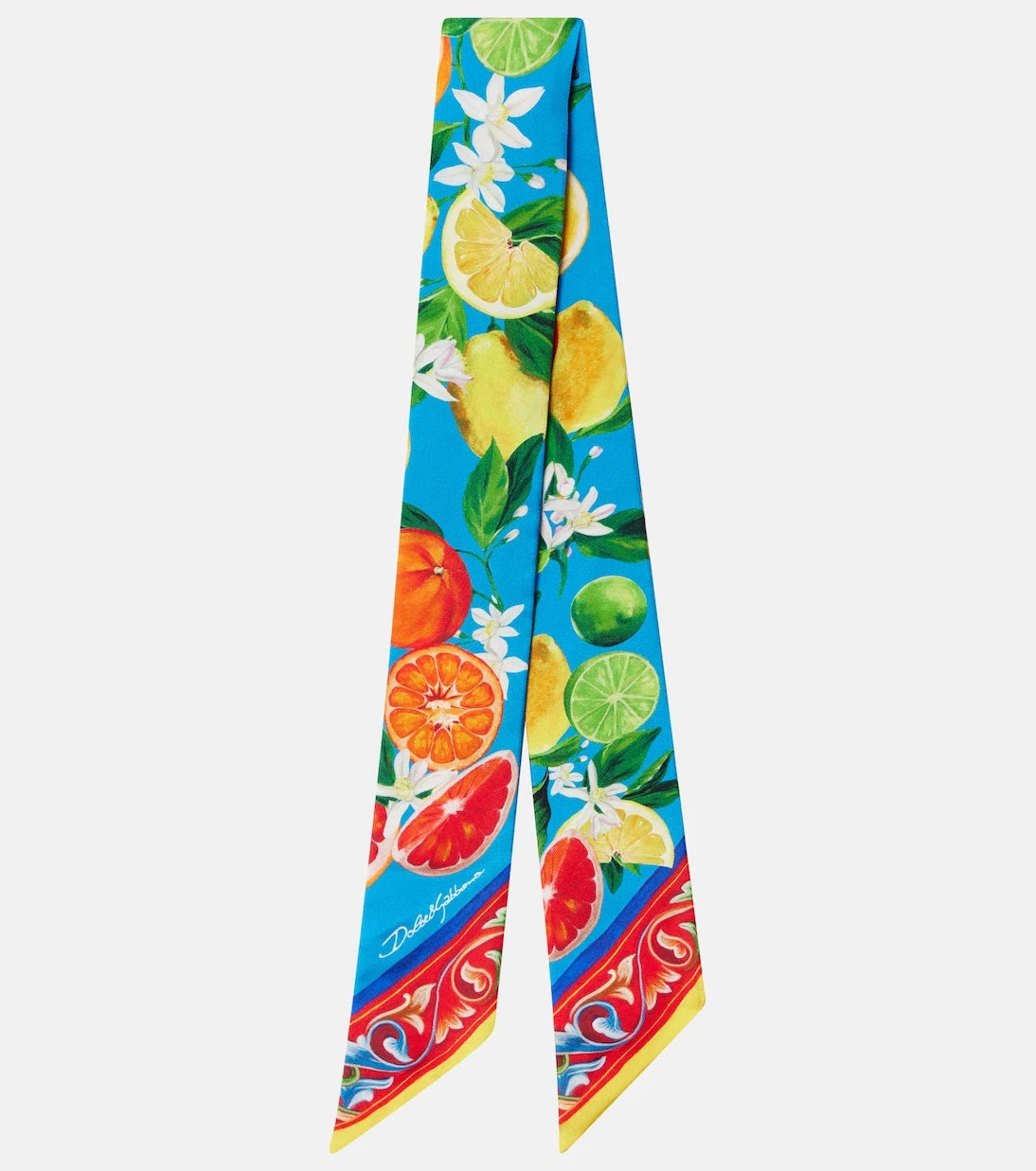 Dolce&Gabbana - Printed silk twill scarf