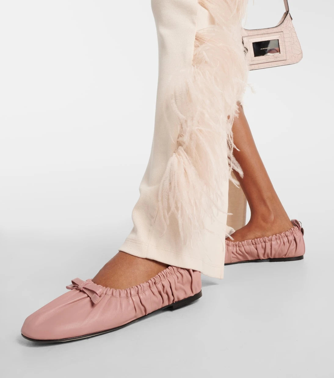 Acne Studios - Bow-detail leather ballet flats