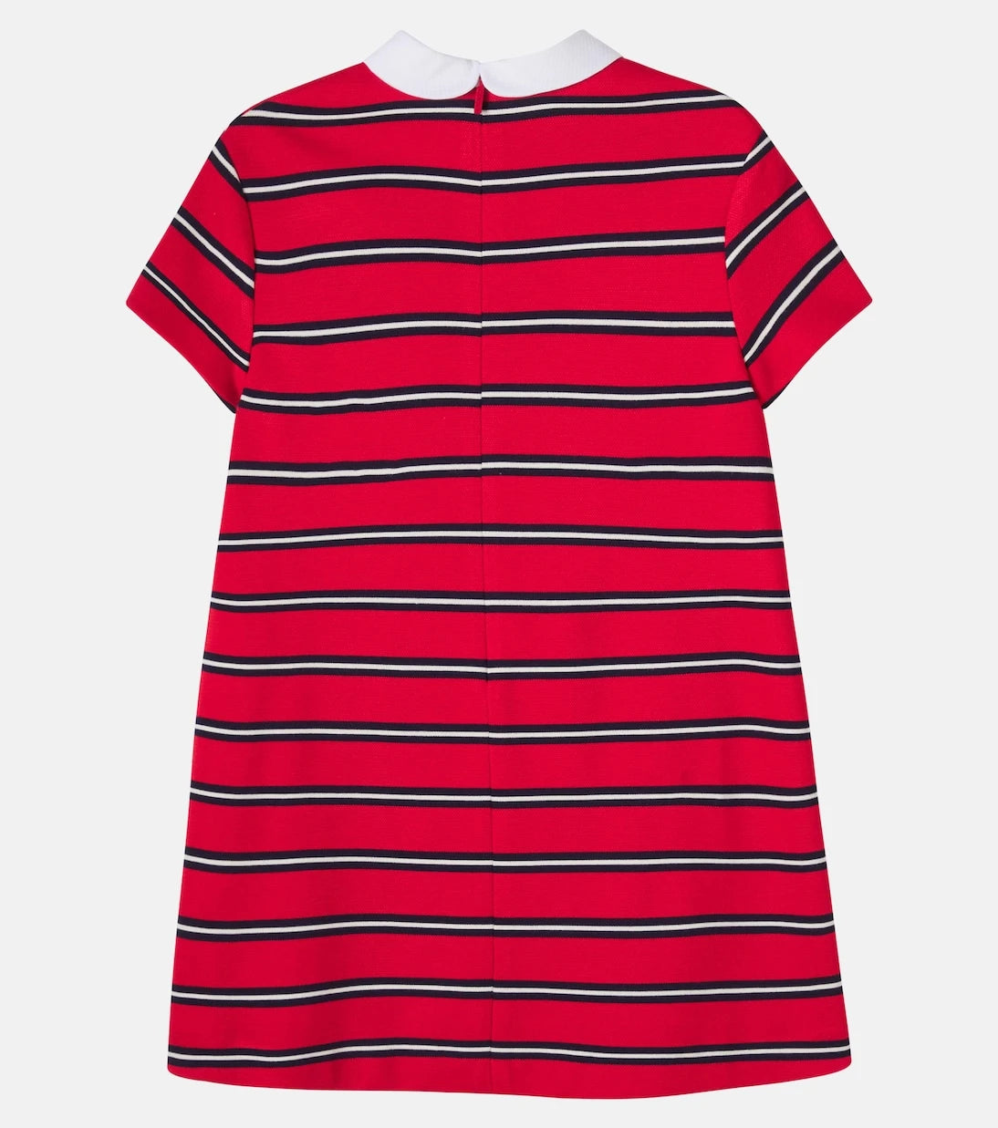 Gucci Kids - فستان بولو مخطط بشعار G المتشابك