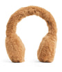 Beige Wool-Silk Earmuffs