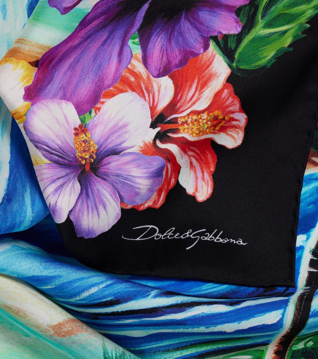 Dolce&Gabbana - Printed silk twill scarf