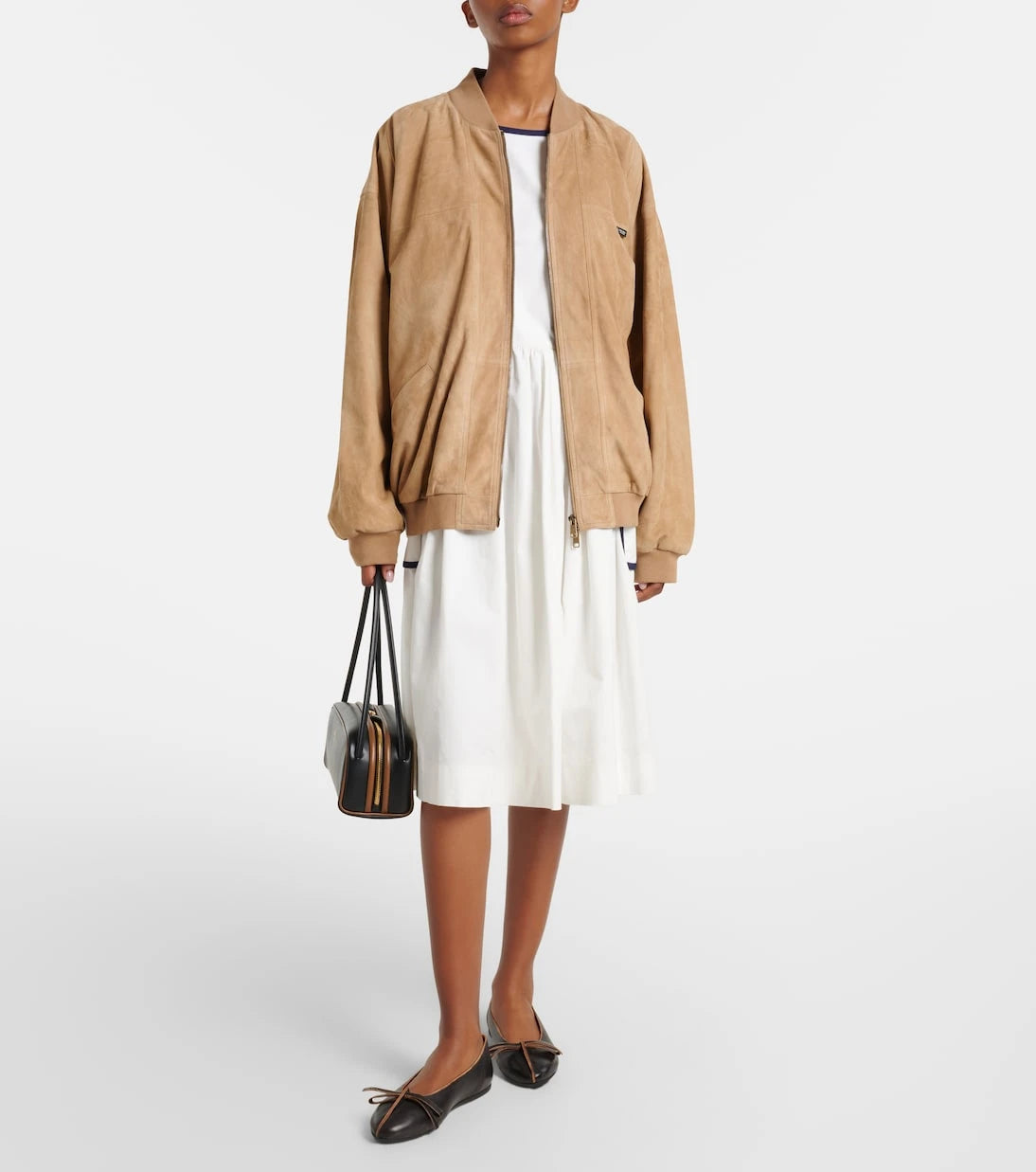 Prada - Suede blouson jacket