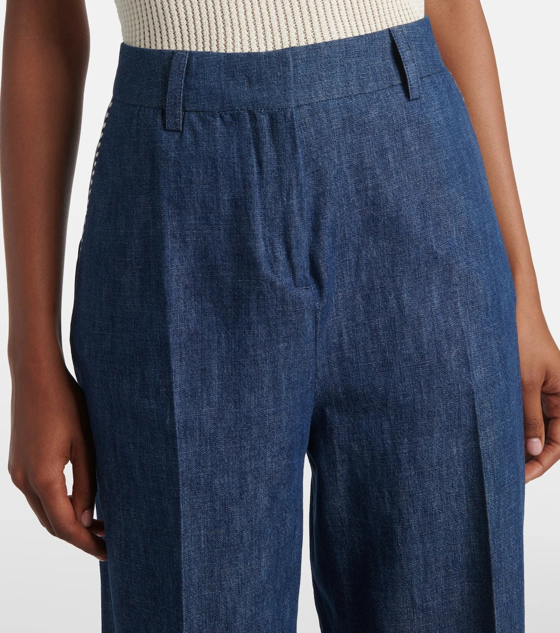 Valentino - Chambray straight pants