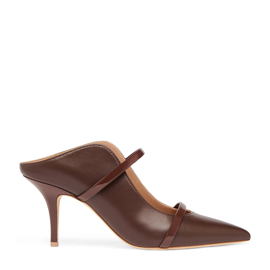 Malone Souliers Brown Leather Maureen Heeled Mules 70