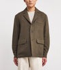 Ralph Lauren Purple Label Green Cashmere-Wool Brushed Twill Blazer