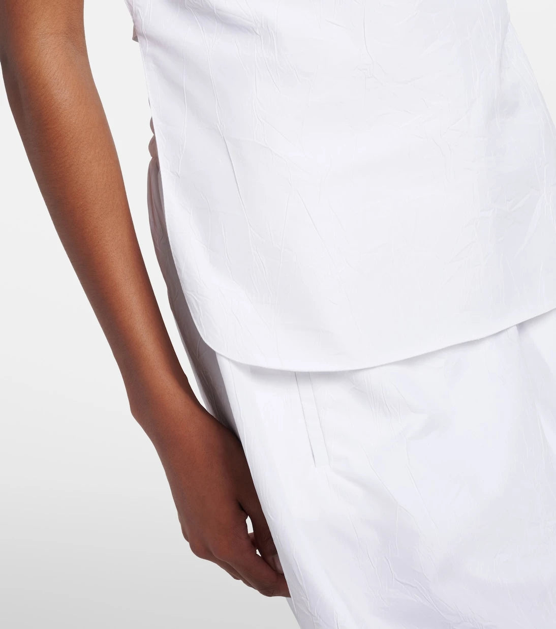 Róhe - Draped cotton-blend top