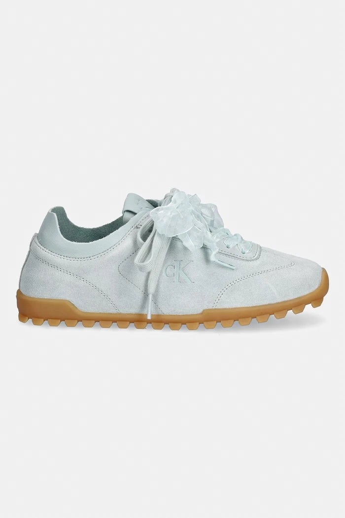 Calvin Klein LOW PROFILE RUN MG SUE DB LACES маратонки дамски от кожа