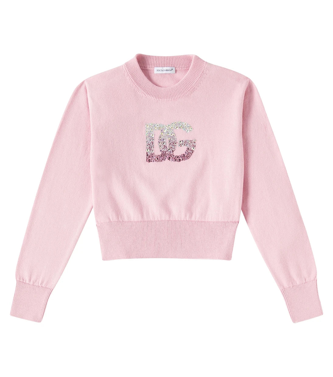 Dolce&Gabbana Kids - سويت شيرت قطني مزين بالشعار