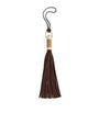 Brown Suede The Ralph Tassel Bag Charm