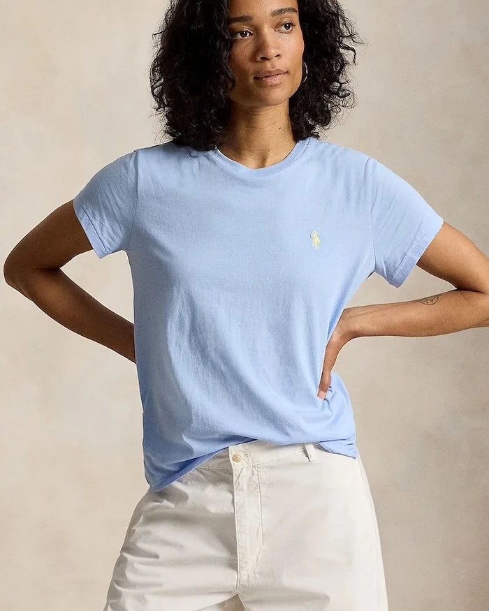 Polo Ralph Lauren pamuk basic kadın tişört COTTON JERSEY-KNT-T-SHIRT