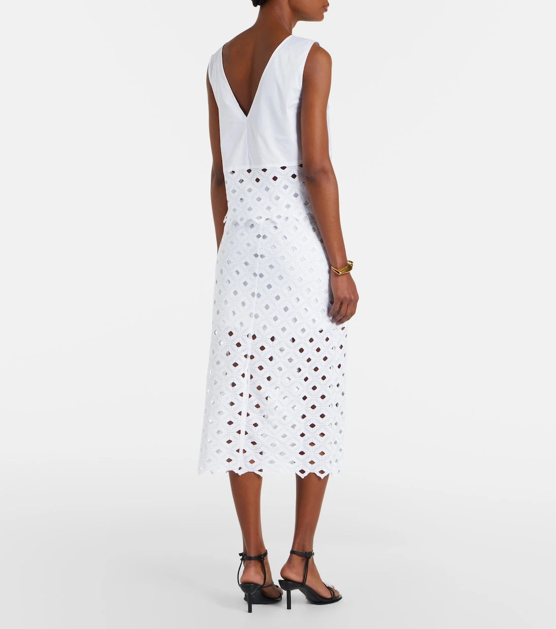 Max Mara - Zorro macramé midi skirt