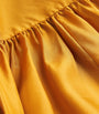 Yellow Silk Ruffle Rhiannon Maxi Dress
