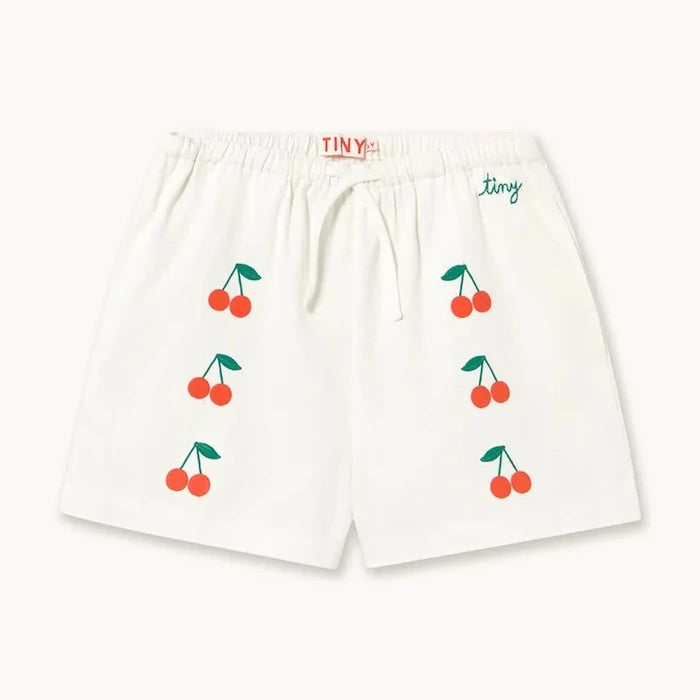 Tinycottons MINI CHERRIES TWILL Çocuk Pamuklu Kısa Şort