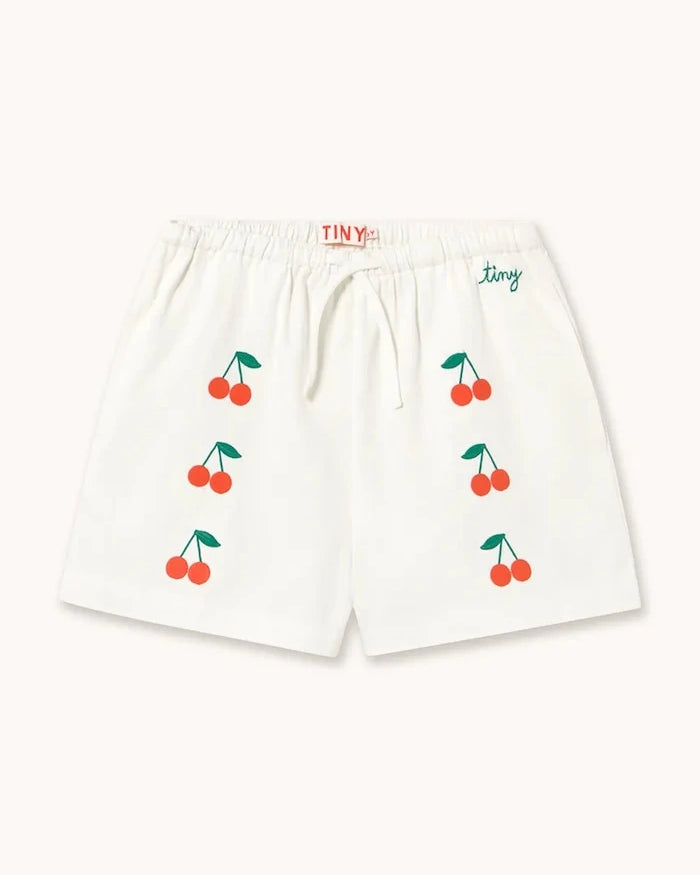 Tinycottons MINI CHERRIES TWILL Çocuk Pamuklu Kısa Şort