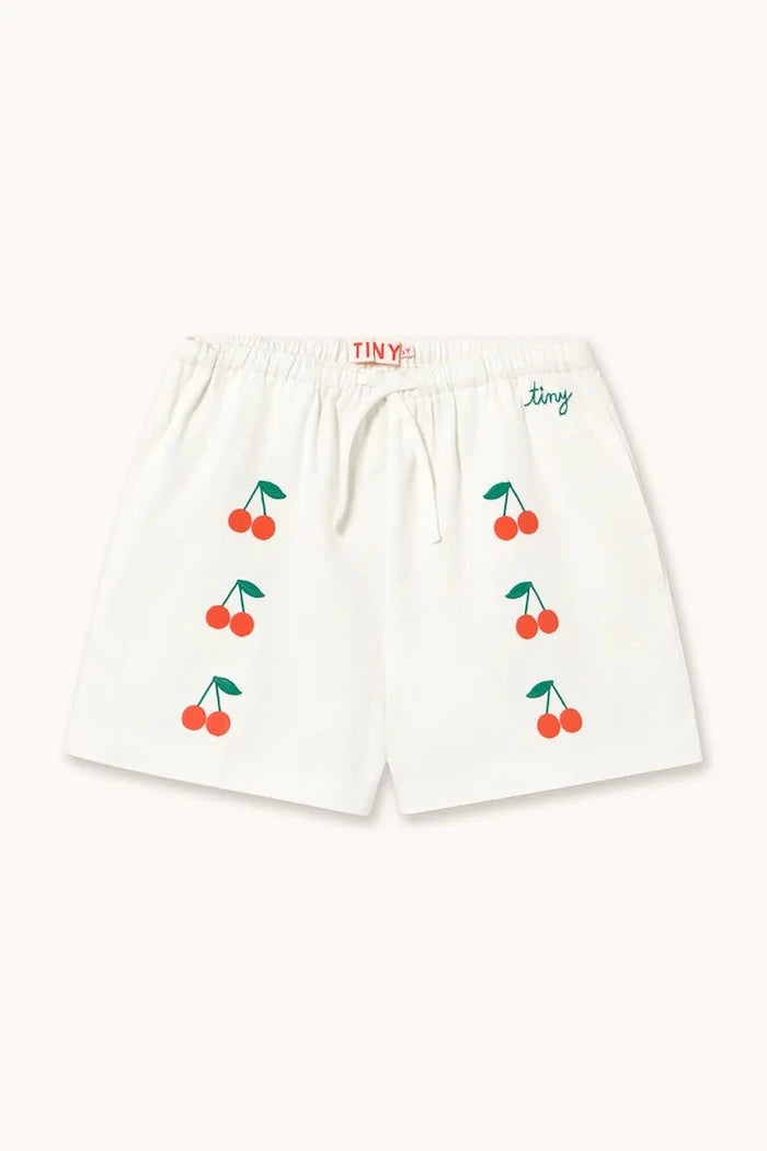 Tinycottons MINI CHERRIES TWILL Çocuk Pamuklu Kısa Şort