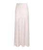 Silk Satin Isaak Maxi Skirt ROSE