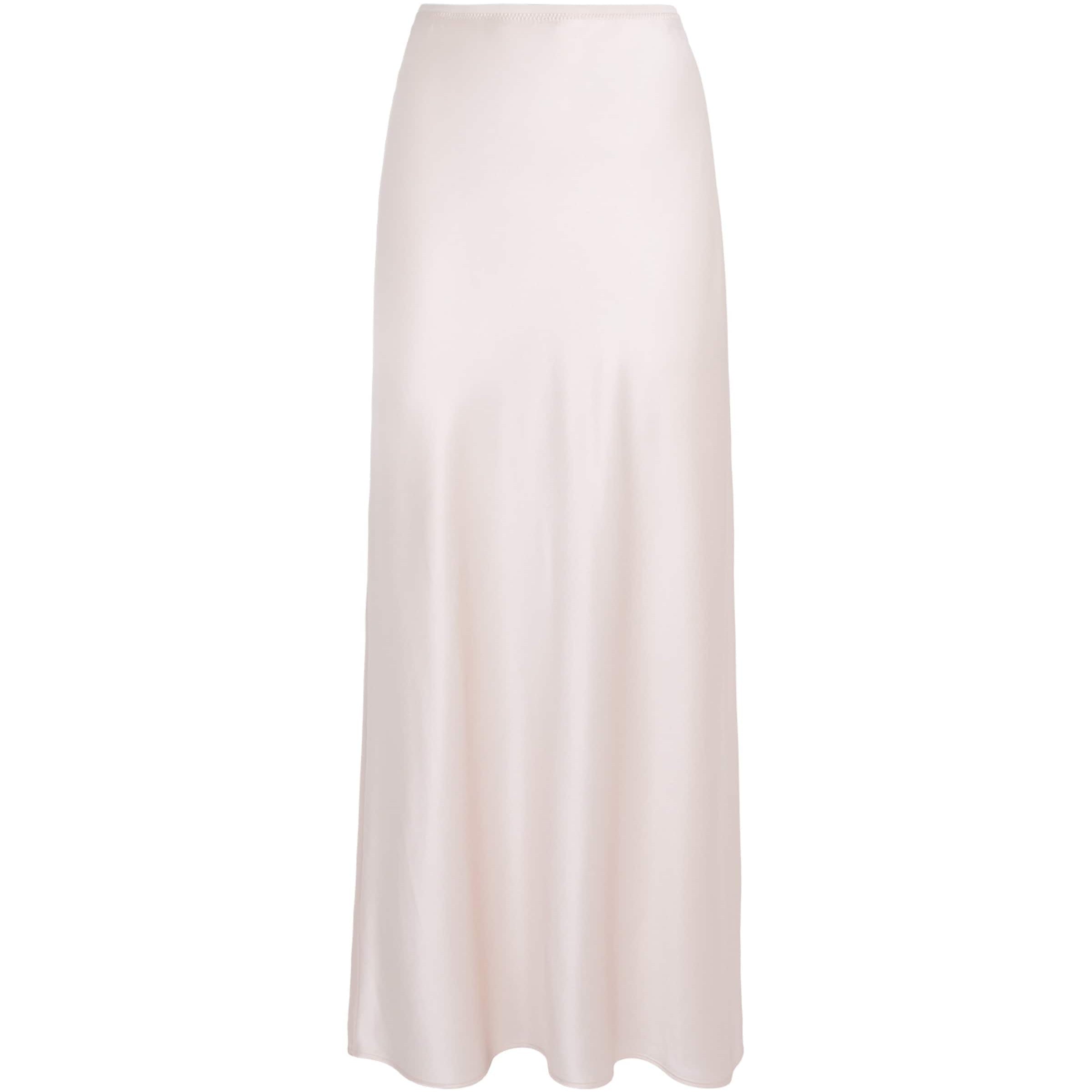 Silk Satin Isaak Maxi Skirt ROSE