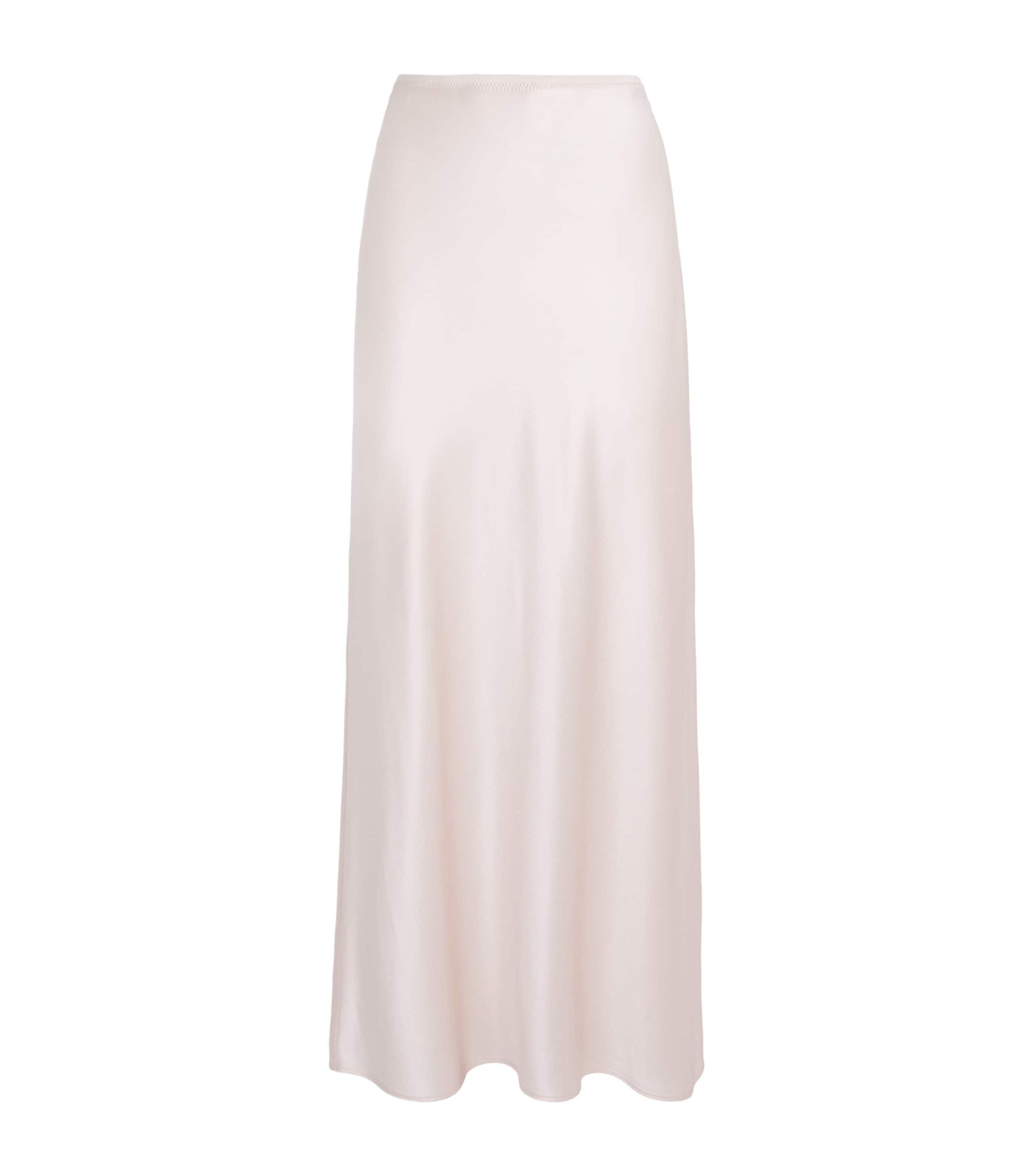 Silk Satin Isaak Maxi Skirt ROSE