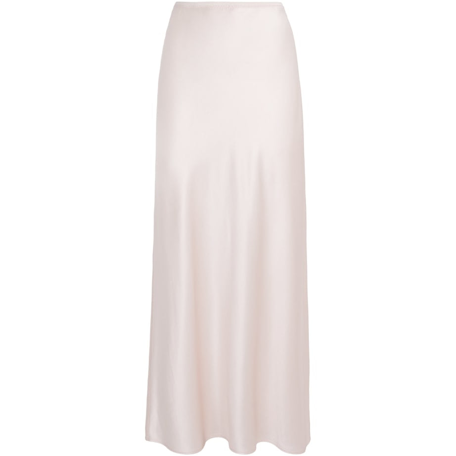 Silk Satin Isaak Maxi Skirt ROSE