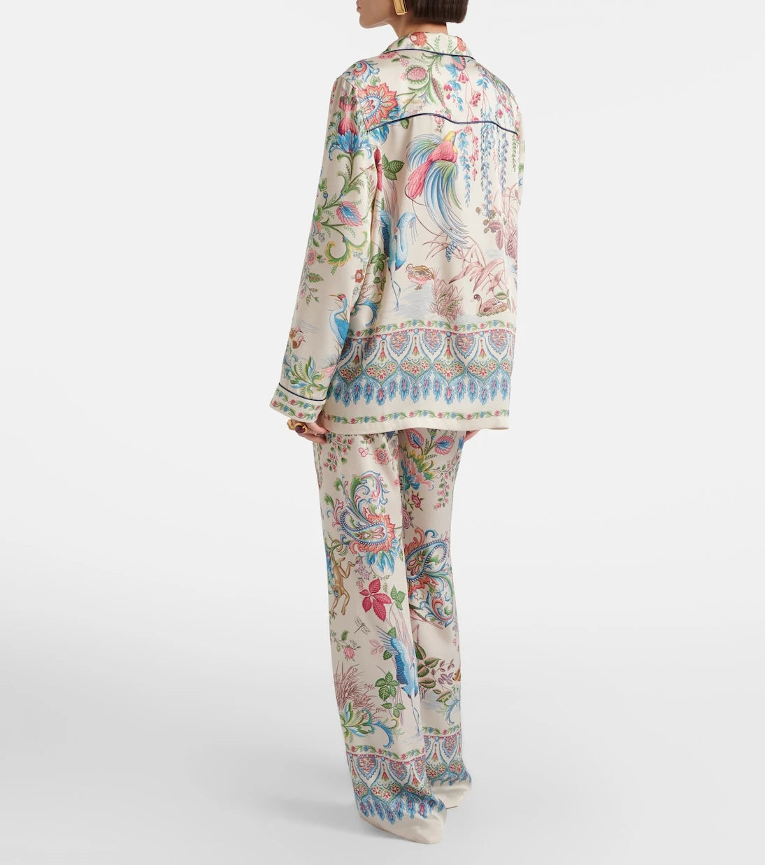 Etro - Floral wide-leg pants