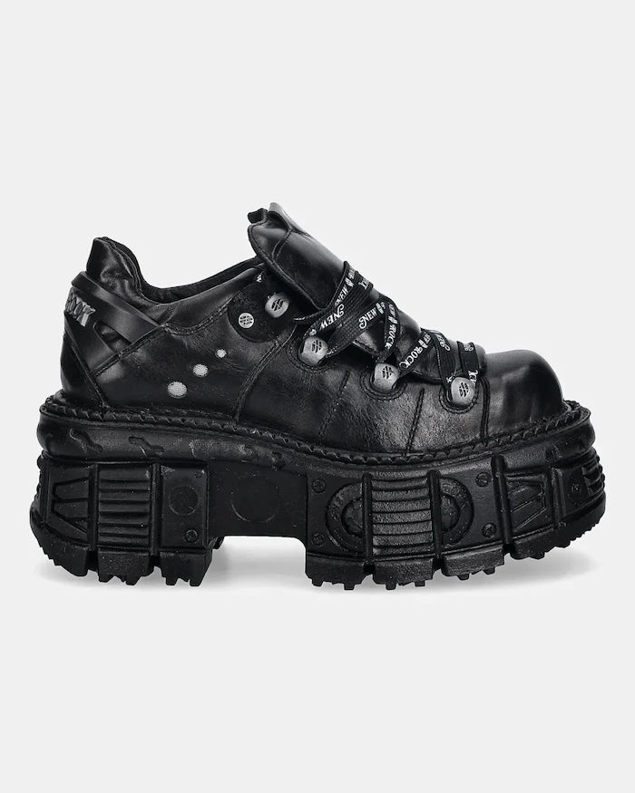 Кожени маратонки New Rock ITALI NEGRO, TANK NE