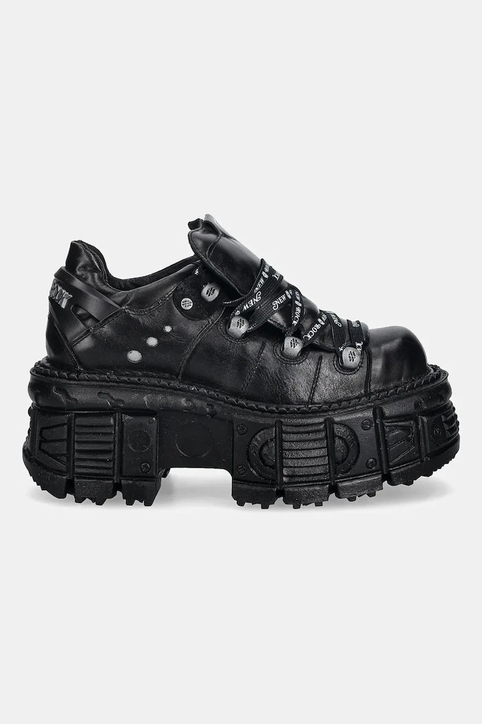 New Rock ITALI NEGRO, TANK NE Deri Spor Ayakkabı