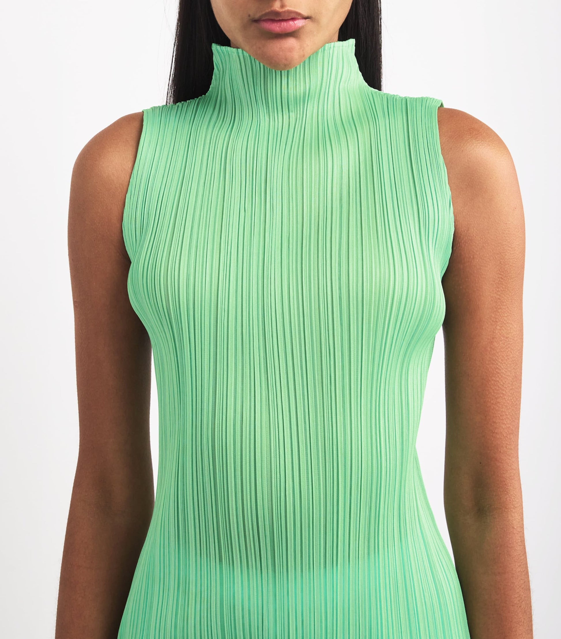 Green New Colorful Basics 4 Sleeveless Top