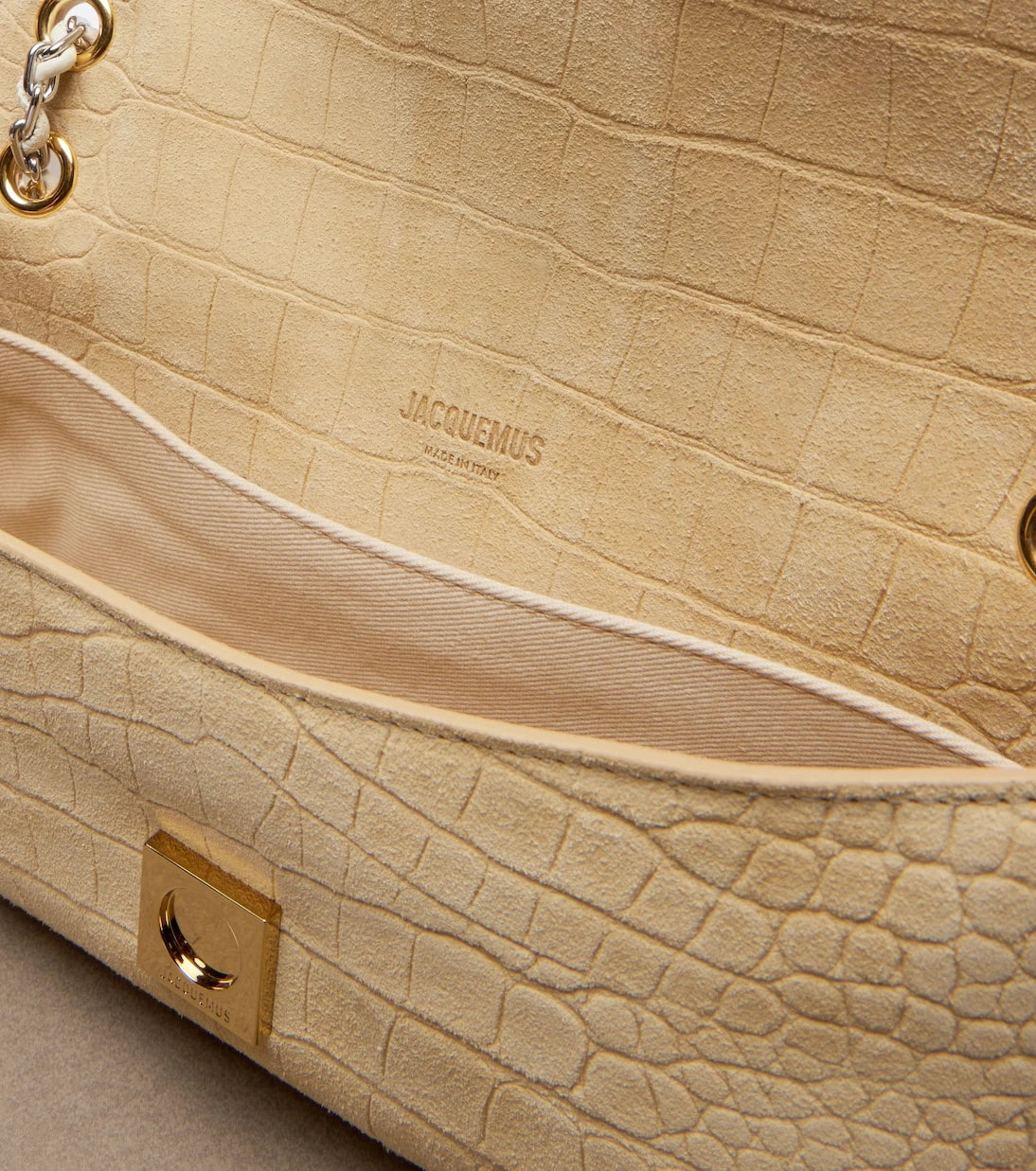 Jacquemus - Bambino Chaîne suede shoulder bag
