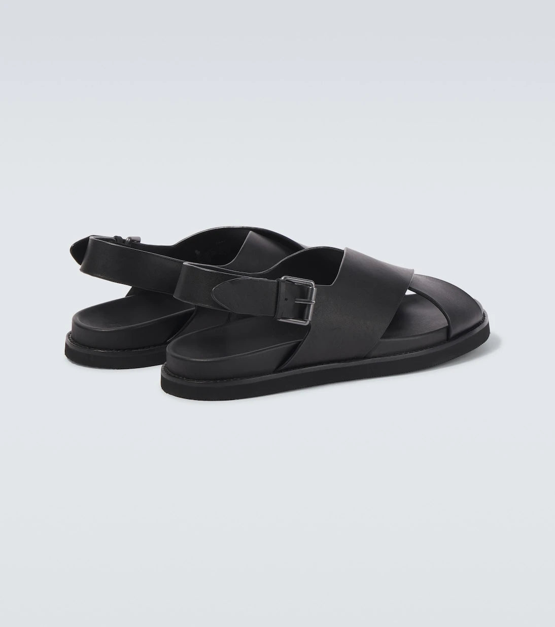Polo Ralph Lauren - صنادل Zane الجلدية ذات الكعب الخلفي