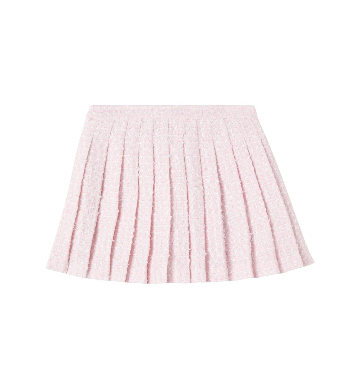 Self-Portrait Kids - Pleated bouclé skirt