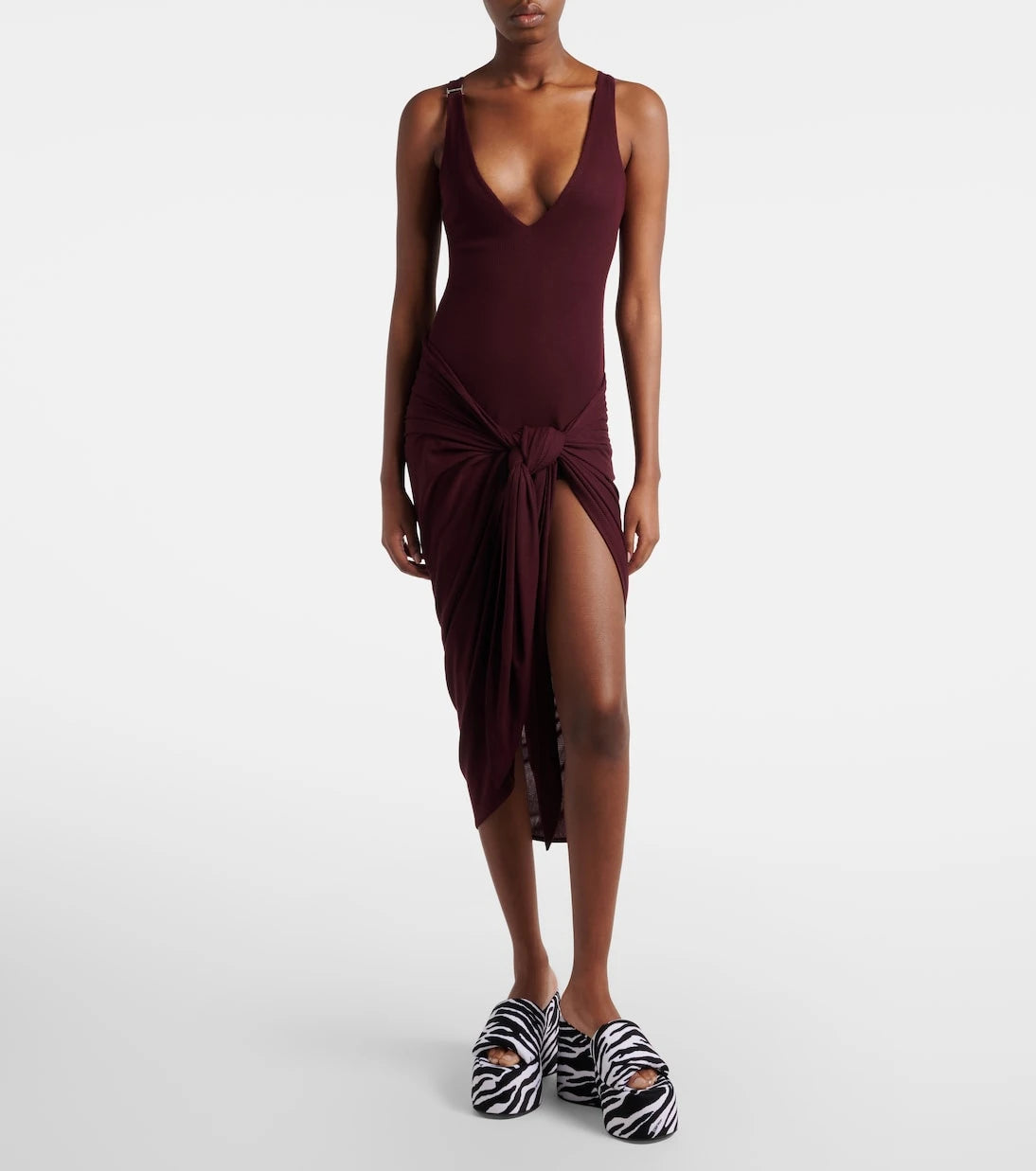 The Attico - Draped midi dress