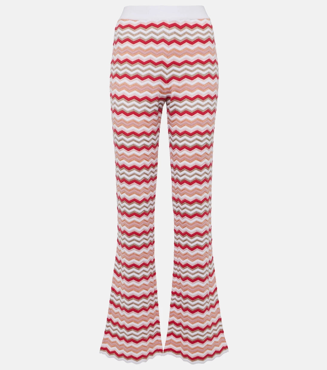 Missoni - بنطال واسع بقصة عالية الخصر بنقشة Zig Zag