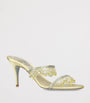 René Caovilla Satin Chandelier Heeled Mules 80