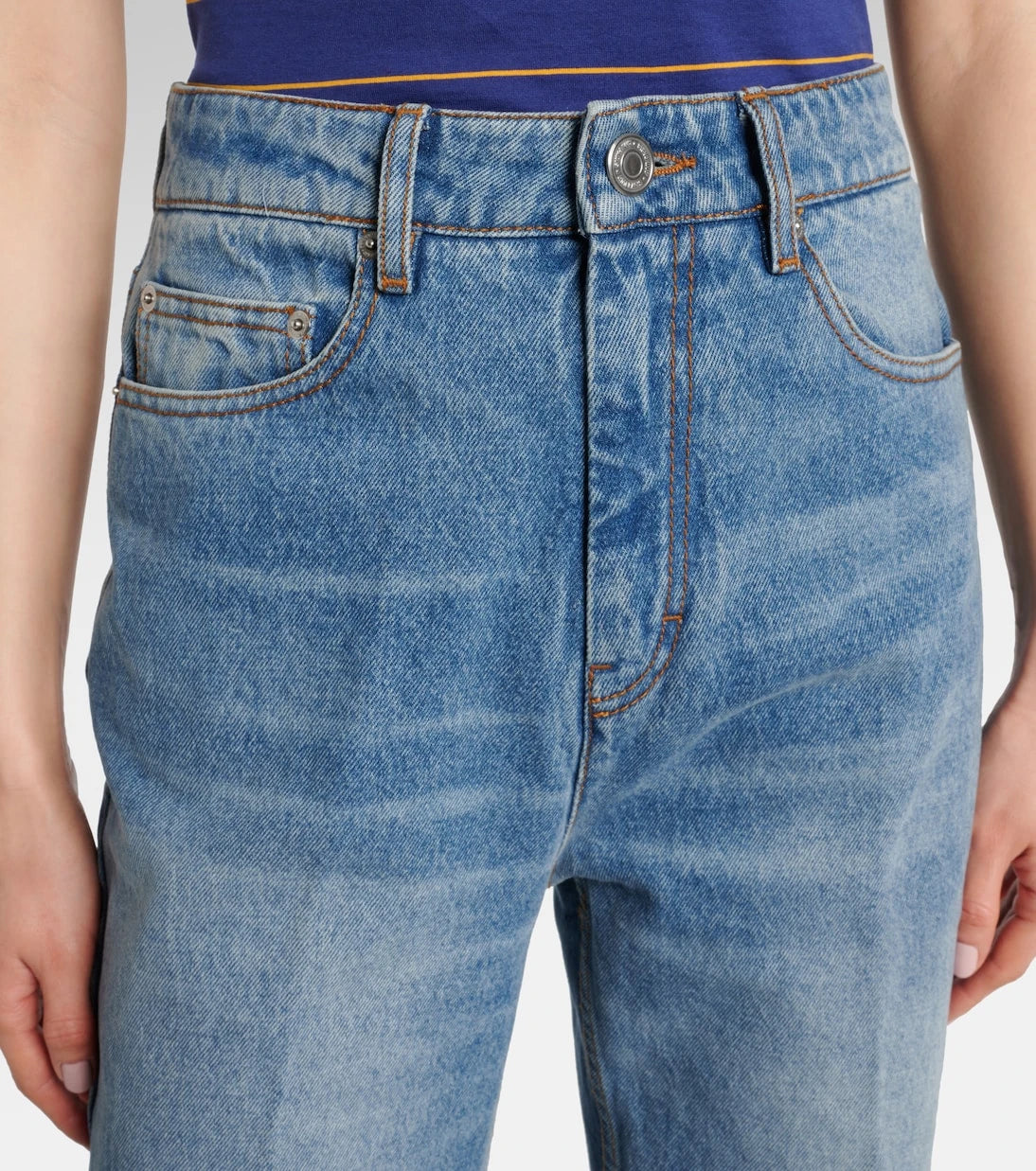 Ami Paris - High-rise flared jeans