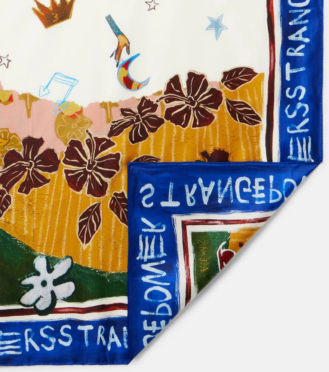 Alémais - x MLAK Tangible Love printed silk twill scarf