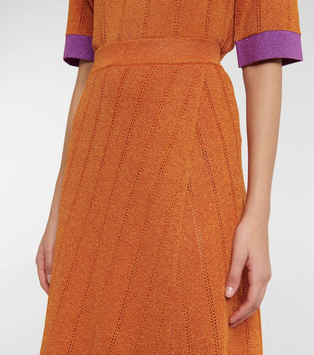 Dodo Bar Or - Metallic knit midi skirt