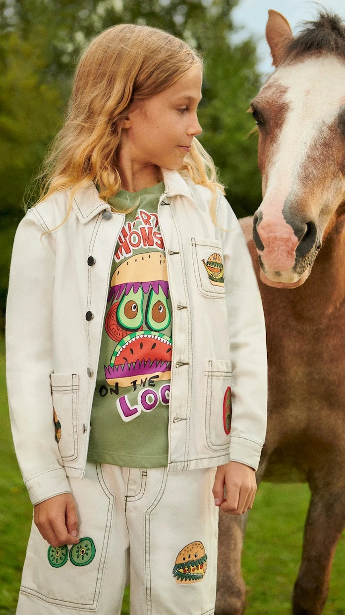 Stella McCartney Kids - سويت شيرت قطني مطبوع